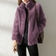 thumbnail image 1 of Suéter de moda para mujer, cuello alto grueso, cárdigan cálido con cremallera, tops de forro polar, chaqueta de suéter, abrigo para mujer, 1 of 6