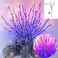 thumbnail image 1 of Lovebay 3Pcs Led Branch Light Battery Operated Lighted Branch Willow Tree Artificial Twig 30 Inch 60 LED for Home Romantic Decoration Purple (3PCS 15 Branches), 1 of 10