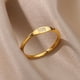 thumbnail image 3 of Anillo digital simple anillo de acero inoxidable para hombres y mujeres Anillo digital de ángel en nombre, 3 of 6