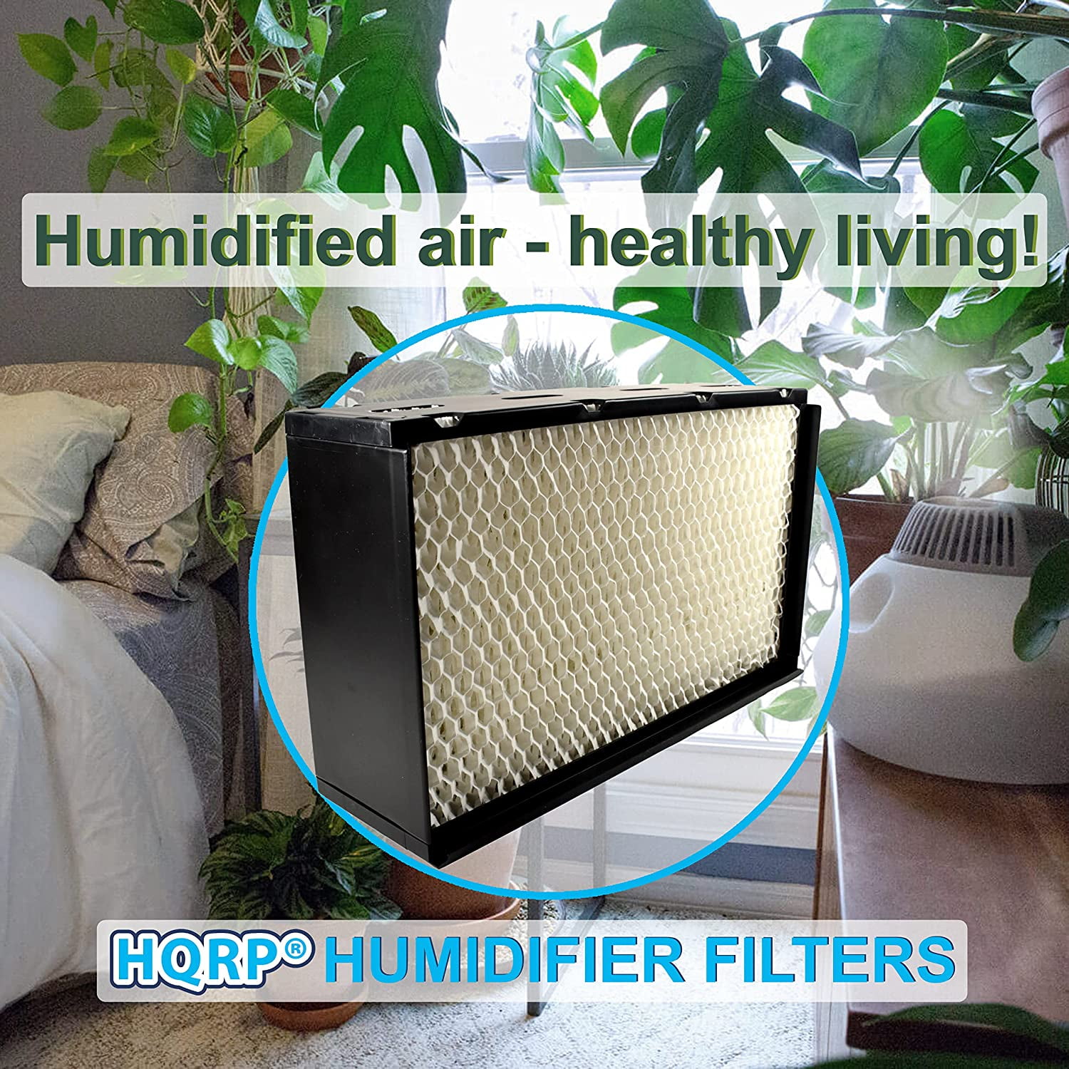 HQRP Wick Filter Compatible with Essick Air AIRCARE 1041 Replacement fits AIRCARE Essick Air 400, 500 Humidifiers