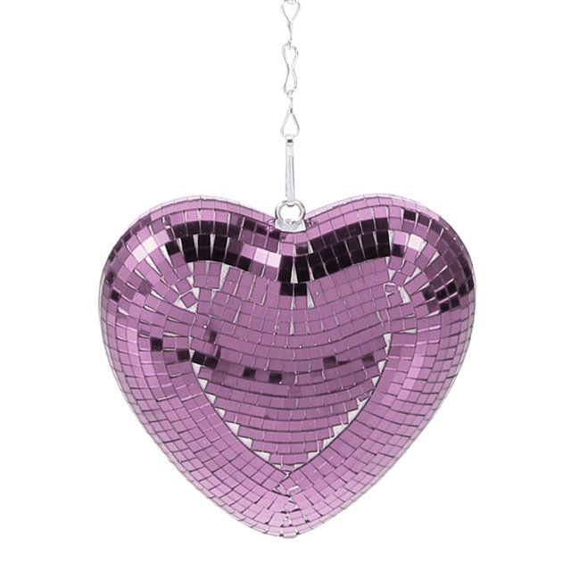 Disco Ball, Heart Shaped Disco Balls Mirror Reflective Hanging Disco Ball Retro Reflective Ball Lights For Valentines Day Table, Desk, Room, Home, Bar, Random Color