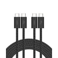 thumbnail image 1 of Cable USB C a USB C, paquete de 2 unidades, Belkin, 3 m, 60 W, para iPhone 16, negro, 1 of 8