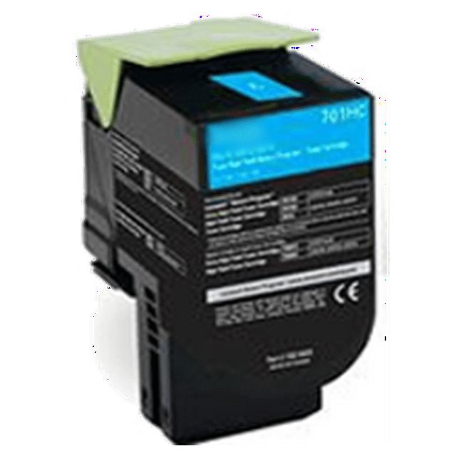Zoomtoner Compatible LEXMARK 70C1HC0 High Yield Laser Toner Cartridge Cyan