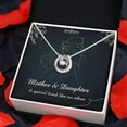 thumbnail image 2 of JEMINES Mothers Day Gifts, Mom Jewelry with Meaningful Message Gifts Idea from Daughter, Mother Daughter Necklace (Mother & Daughter Line Art, Lucky In Love Necklace), 2 of 6