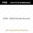 thumbnail image 3 of MAX Advanced Brakes - Rear Brake Kit For 2018-2023 Honda Accord | Carbon Ceramic Brake and Rotor Kit | Daily Performance Drilled Slotted Brake Rotors, 3 of 10