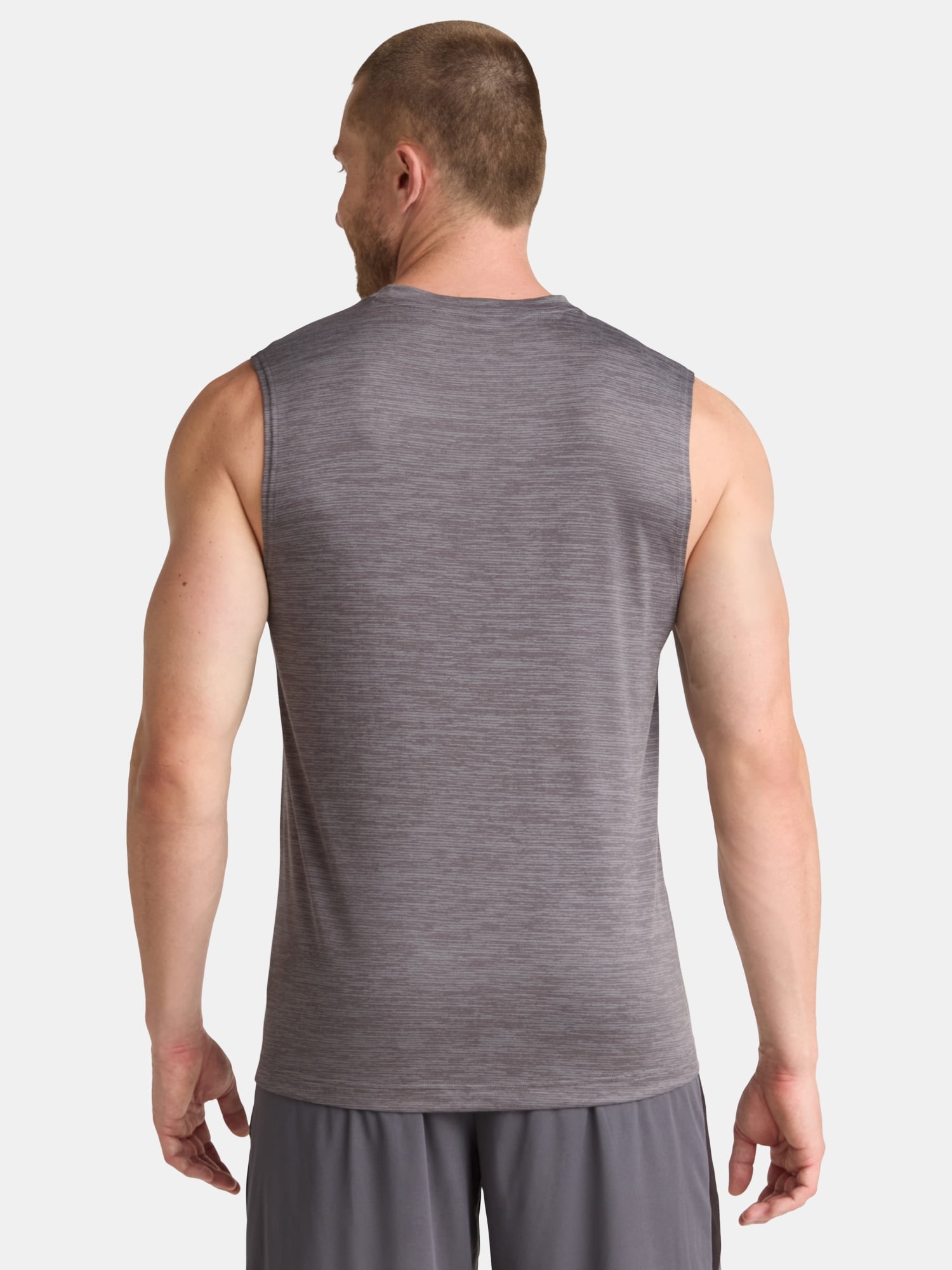 Athletic Works Men's & Big Men's Jersey and Space Dye Muscle Tee, Sizes XS-5XL