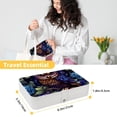 thumbnail image 5 of Owt Elegant PU Leather Portable Organizer Box with Removable Compartment - Earring Holder, Decorative Box, Jewelry Box, 5 of 6