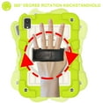 thumbnail image 5 of Kids Friendly Case for Apple iPad mini 6th Generation 8.3 inch Tablet Case - with Rotatable Wristband Hidden Stand Shoulder Strap Military Grade Shockproof Cover for iPad mini 6th Gen - Mint, 5 of 11