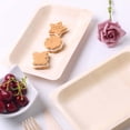 thumbnail image 6 of Efavormart 25 Pcs - Stylish Sustainable Birchwood 8" Rectangle Plate, 6 of 11