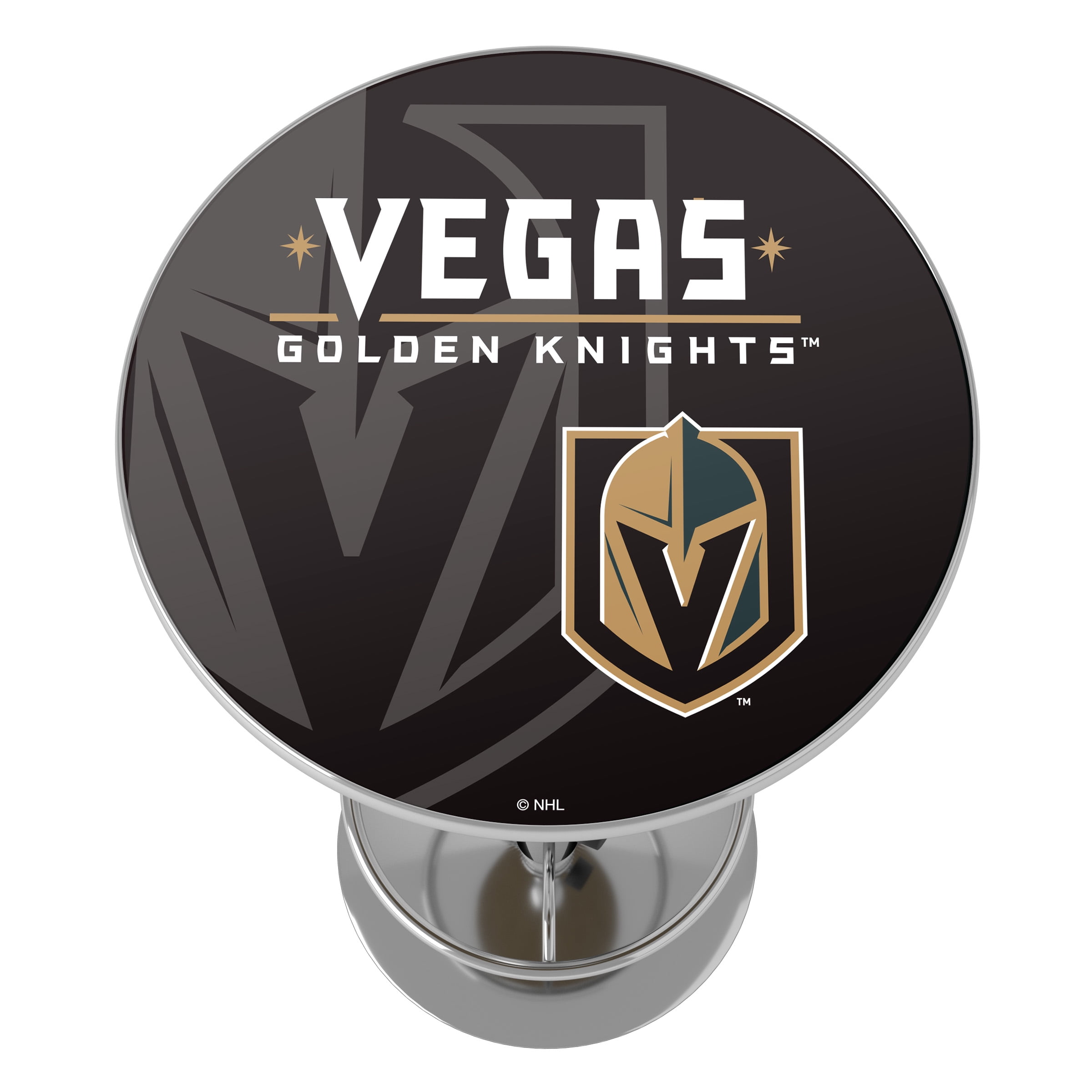 Vegas Golden Knights Watermark Bar Table with Adjustable Footrest and Acrylic Top