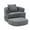 Gray, variant on Gaderth 3-in-1 Convertible Sofa Bed Chair - Memory Foam Futon Sleeper - Washable Cover, Back Support, Portable, Floor Lounger - Modern Living Room Furniture, Gray