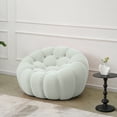 thumbnail image 3 of bokifol 48.43"Cloud Sofa,Modern loveseat Sofa Couch with 3D Honeycomb Shape Knit Fabric Sofa,Comfy Couches for Small Space,Bedroom,Apartment(Light Grey), 3 of 7