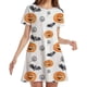 thumbnail image 5 of Vestido corto hasta la rodilla de manga corta con cuello redondo para mujer, minivestido Sexy con estampado de Mickey y Minnie de Disney para fiesta de Halloween, 2022, 5 of 5