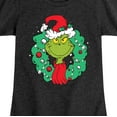 thumbnail image 3 of Dr. Seuss - Grinch Wreath - Toddler And Youth Girls Short Sleeve Graphic T-Shirt, 3 of 5