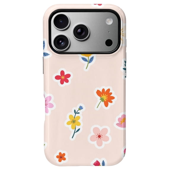 SKLYDDI Cute Pink Floral Case for iPhone X