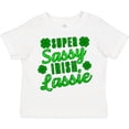thumbnail image 3 of Inktastic Super Sassy Irish Lassy with Green 4 Leaf Clovers Boys or Girls Toddler T-Shirt, 3 of 5