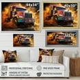 thumbnail image 4 of Designart "Furious Expressionist Monster Truck IV" Truck Canvas Prints, 4 of 7