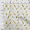 thumbnail image 2 of oneOone Cotton Poplin Dark Mustard Fabric Scissor Quilting Supplies Print Sewing Fabric By The Yard 42 Inch Wide, 2 of 6