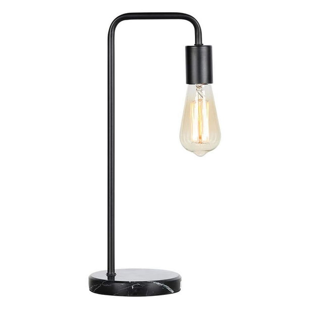 Haitral Antique Industrial Table Lamp, Black Marble Base Table Lamps