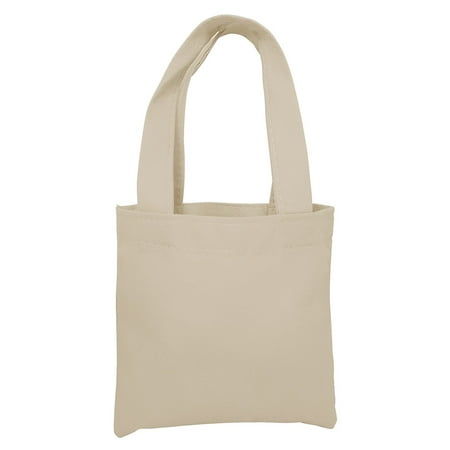 Promotional Gift Bags - Promotional Eco-Friendly Non Woven Mini Colorful Gift Tote Bag Art Craft Screen Print School Dye (100, Natural)