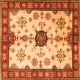 thumbnail image 1 of Ahgly Company Indoor Square Geometric Orange Traditional Area Rugs, 4' Square, 1 of 1