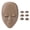 Dark Brown, variant on Rupoun Eyelash Mannequin Head Makeup Lash Extension Training Practice Head with 3 Pairs Removable Eyelids Double Layer Lashes Light Brown (6.3 x 4.1 inches / 16 x 10.4 cm)