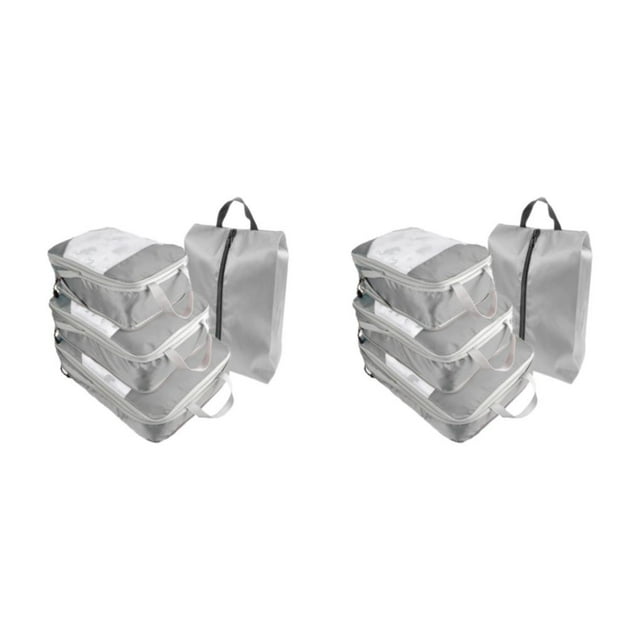 Guardoinrt 4piece Travel Organiser Bags Convenient And Versatile Storage For Efficient gray 2Set