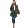 thumbnail image 3 of Cueply Women's Plus Size Sweater Long Sleeve Lightweight Cardigans Buttons Knited Casual Outwear Tops with Pockets 1X-4X, 3 of 9