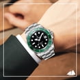 thumbnail image 2 of 【START】Men's Diving Watch Luminous Waterproof Metal Men's Watch Automatic Mechanical Watch Date Function, 2 of 15