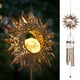 thumbnail image 4 of Solar alimentado viento chime frontal porche windchime patios patios decoración de césped casero iluminado arte artesanía regalo suministros domésticos sol Inevent HA012049-02B, 4 of 7