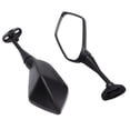 thumbnail image 1 of Espejo de la Vista Trasera de la Motocicleta, Espalda Espalda de Moto Brillante 2 Piezas de Aluminio Derecho Negro de Aluminio Derecho para el Reemplazo del Autocycle para, 1 of 7