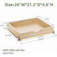thumbnail image 3 of Pull Out Drawers for Cabinets, 22½” W x 21” D Soft Close Slide Out Drawers for Kitchen Cabinets, Cabinet Pull Out Shelves Requires At Least 23.5” Cabinet Opening, 3 of 10