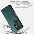 thumbnail image 2 of Allytechgroup Wallet Case for Samsung Galaxy S20 Ultra, Premium PU Leather Cards Slots Shockproof Flip Cover Stand Feature Magnetic Closure Retro Business Style Cover for Galaxy S20 Ultra, Darkgreen, 2 of 6