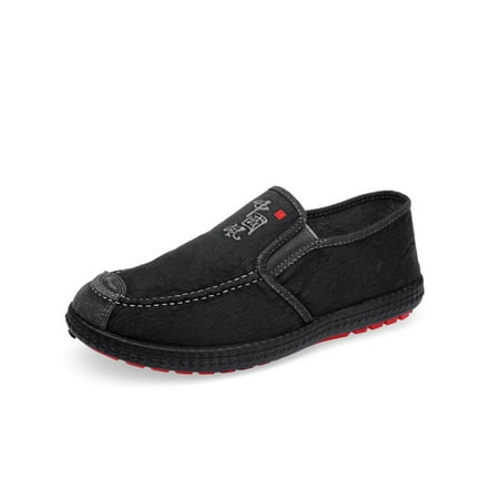 

Tenmix Men s Loafers & Slip-ons Soft Insole Light-Weight Breathable Canvas Mens Casual Shoes Gray 6.5