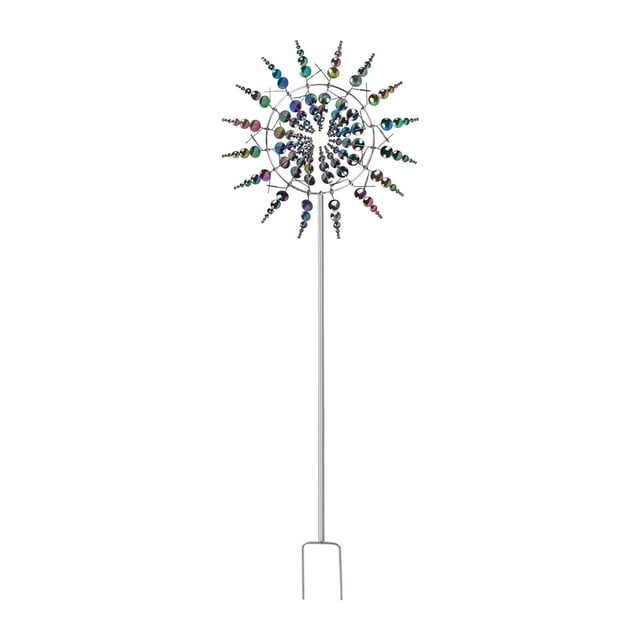 Metal Windmill Decoration Decoración de jardín fácilmente instalar adorno de patio multipropósito Vistoso