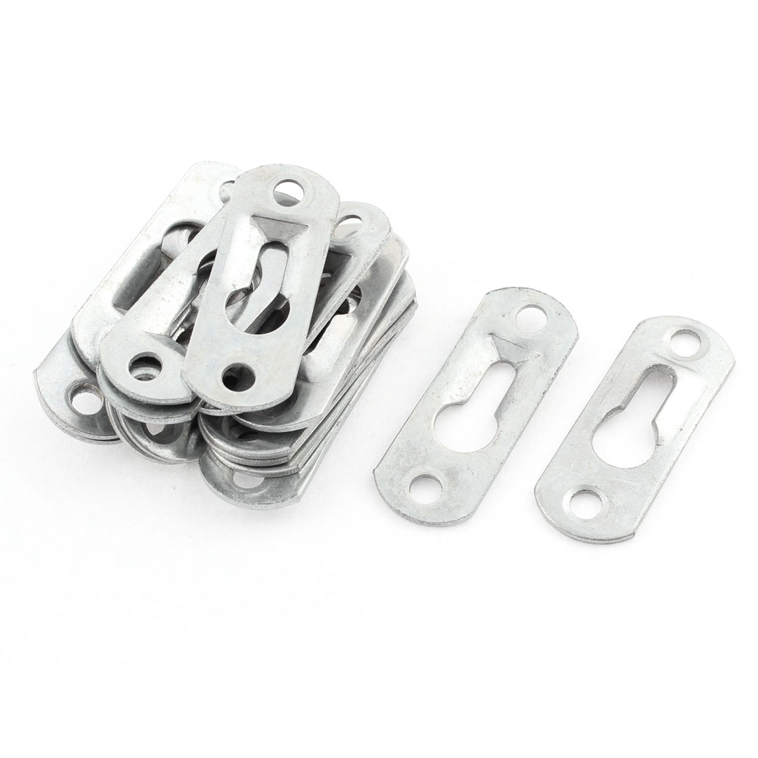 17 Pcs Hardware Metal Glass Mirror Picture Hanging Plate Bracket 10mm