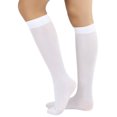 thumbnail image 3 of ToBeInStyle Women's Nylon Knee High Opaque Socks - White, 3 of 5