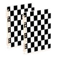 thumbnail image 2 of Black and White Checkered Notebook College Horizontal Grid Paper Ink Spill Resistant Water Resistant Cover 8.3x5.7x0.4in, 2 of 8
