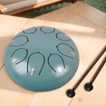 thumbnail image 1 of 6 pulgadas 8 notas Tambor de lengua de acero con bolsas de bolsas Rain CheMe Rain Rain Drum Instrumento para entretenimiento Meditación de yoga Zen Regalos, 1 of 9