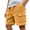 Yellow-1, variant on Mens Corduroy Shorts Lightweight Elastic Waist Drawstring Mens Summer Shorts Casual with Pockets Loose Fit Men Beach Shorts