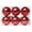 Red, variant on hulanddfd Christmas Tree Ornaments - Set of 6pcs Red Shatterproof Hanging Balls 6cm/2.36" Christmas Balls Decorations for Xmas Tree and Holiday Wedding Party