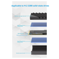 thumbnail image 2 of New M.2-11 Radiator Solid State Drive M2 Cooling Hard Drive 2280 SSD Dedicated Hard Drive Radiator Desktop,1 x Solid state heat sink,Grey, 2 of 8