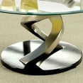 thumbnail image 4 of Furniture of America Sele Contemporary Silver 38-inch Glass Coffee Table by, 4 of 4