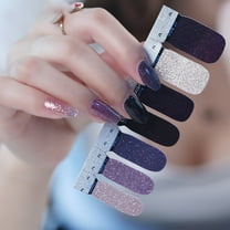 FSTDelivery Nail Stickers for Nail Art, Full Wrap Nail Stickers Nail Polish Strips Decals Self Adhesive Gel Fingernail Strips Art Decals with File for Women DIY Craft, Christmas Nails Gifts for Women