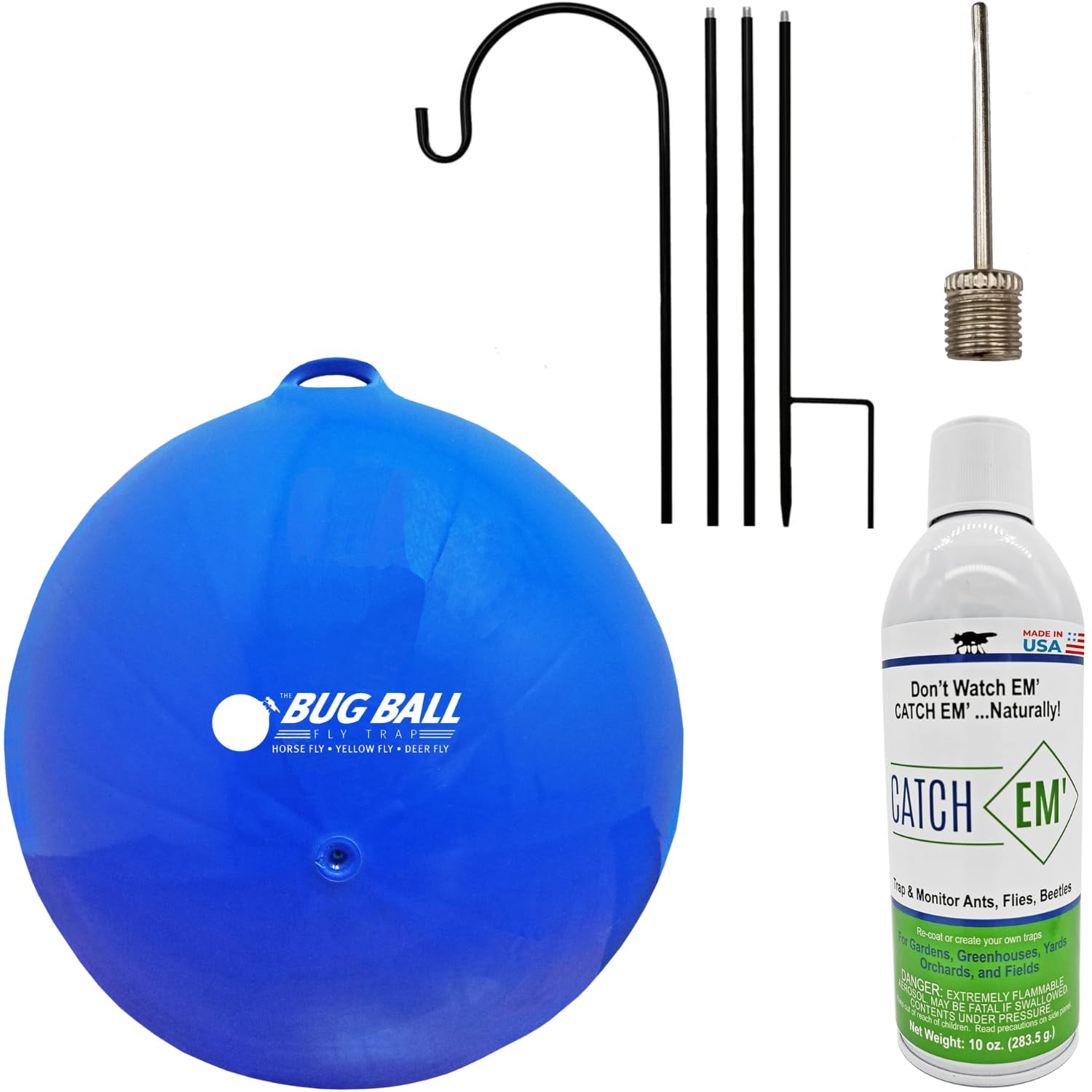 Bug Ball Deer Fly Ball Premium Kit - Biting Fly and Insect Trap, Pack of 4