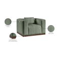 thumbnail image 2 of Meridian Furniture Mallina Green Vegan Leather Chair, 2 of 8