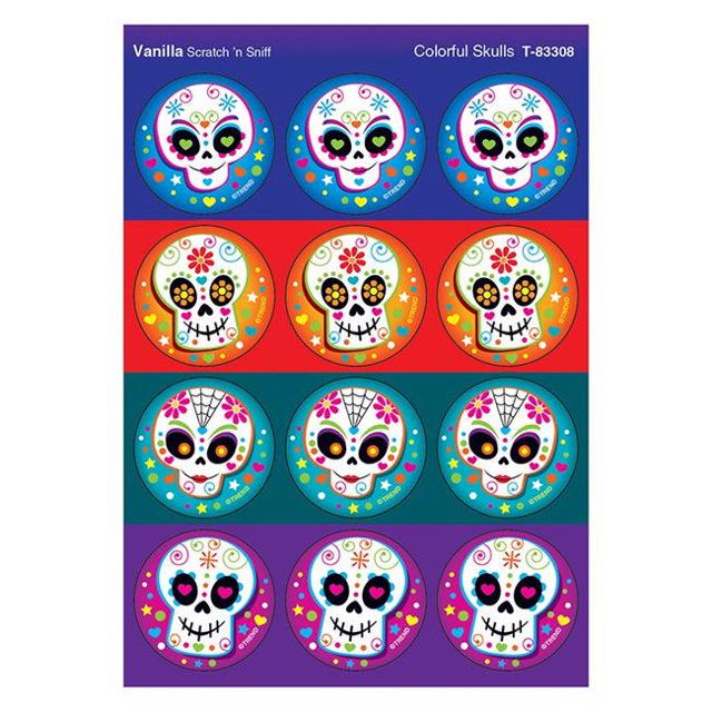 Trend Enterprises T-83308-6 Colorful Skulls & Vanilla Stinky - Pack of 6