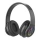 thumbnail image 1 of RGB Bluetooth Over-Ear Headphones, Foldable, Wireless HiFi Stereo Gaming Headset with Mic, 400mAh Battery for Travel (Black), 1 of 5