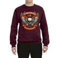 thumbnail image 2 of Wild Bobby, Lead Follow or Get The Hell Out Of The Way MC 1969 Motorcycle Pop Culture Unisex Crewneck Graphic Sweatshirt, Maroon, Medium, 2 of 3