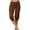 Brown, variant on Women's Palazzo Pants Boho Floral Trousers Summer Beach Casual High Waisted Drawstring Capri Solid Color Tapered with Pockets Pant for Daily Trousers